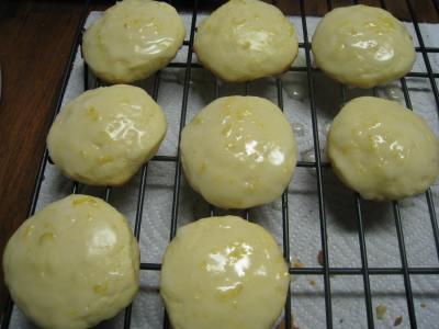 lemon ricotta cookies with orange glaze