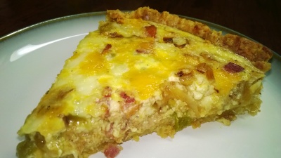 PULLED PORK AND CARAMELIZED ONION QUICHE