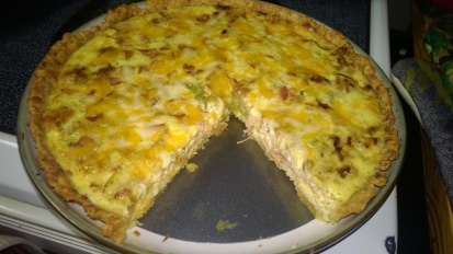 PULLED PORK AND CARAMELIZED ONION QUICHE
